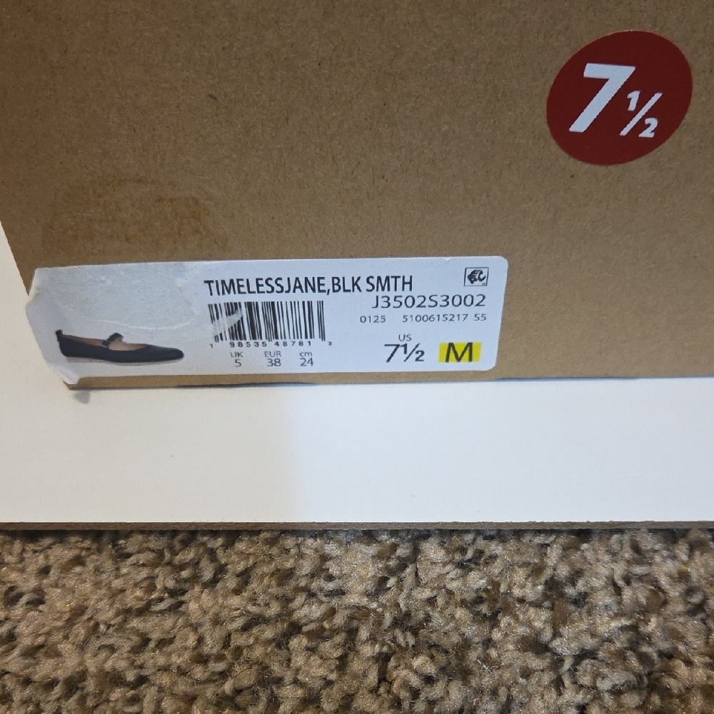 Dr. Scholl's Black Mary Jane Ballet Flats with Strap - Picture 8 of 8